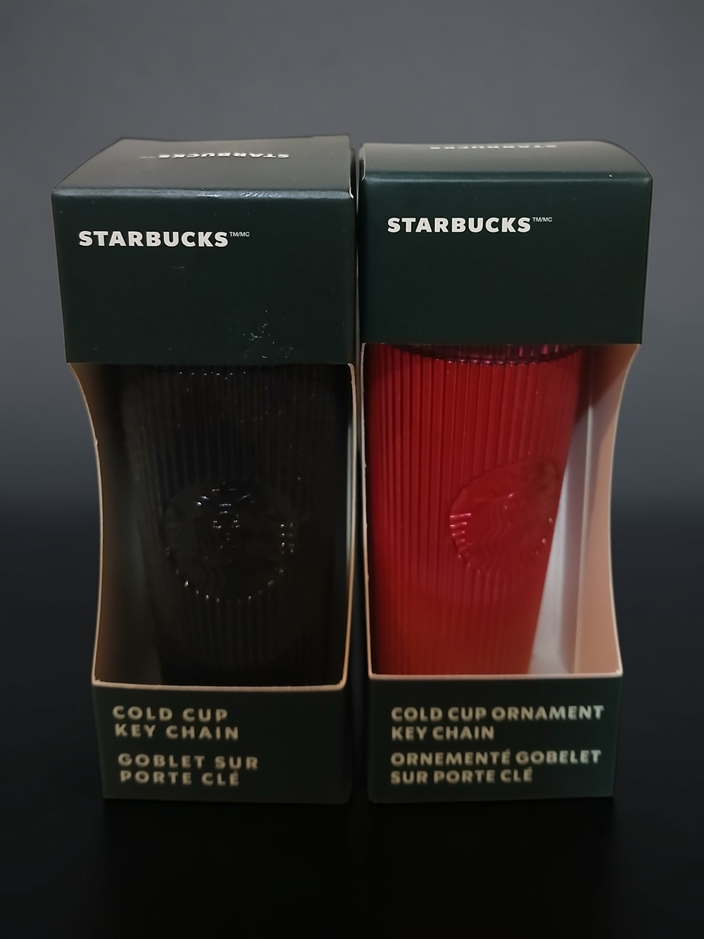 Starbucks Cold Cup Key Holders — Black & Red